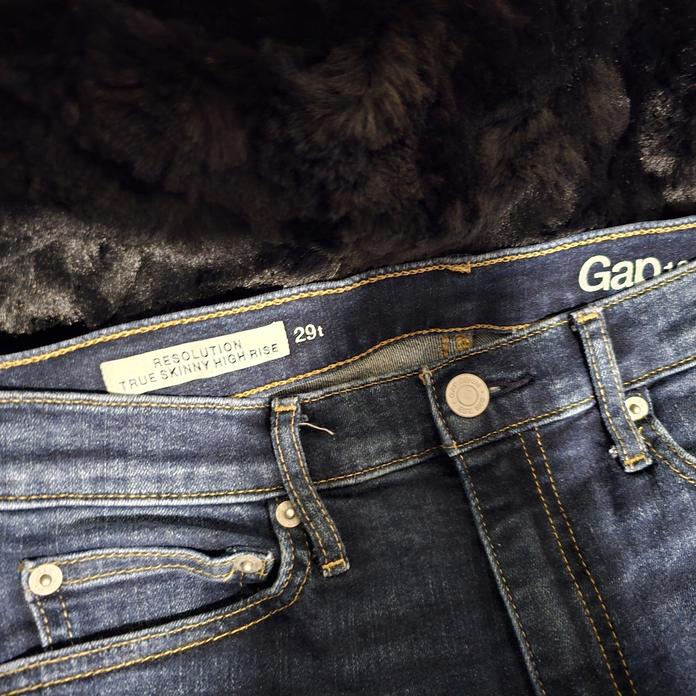 Distressed Blue Jeans - Picture 4 of 4